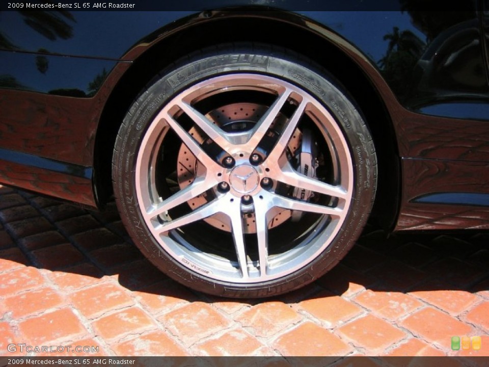 2009 Mercedes-Benz SL 65 AMG Roadster Wheel and Tire Photo #64252367