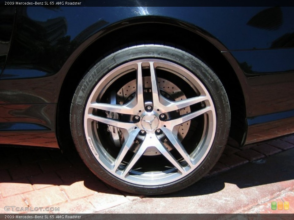 2009 Mercedes-Benz SL 65 AMG Roadster Wheel and Tire Photo #64252376