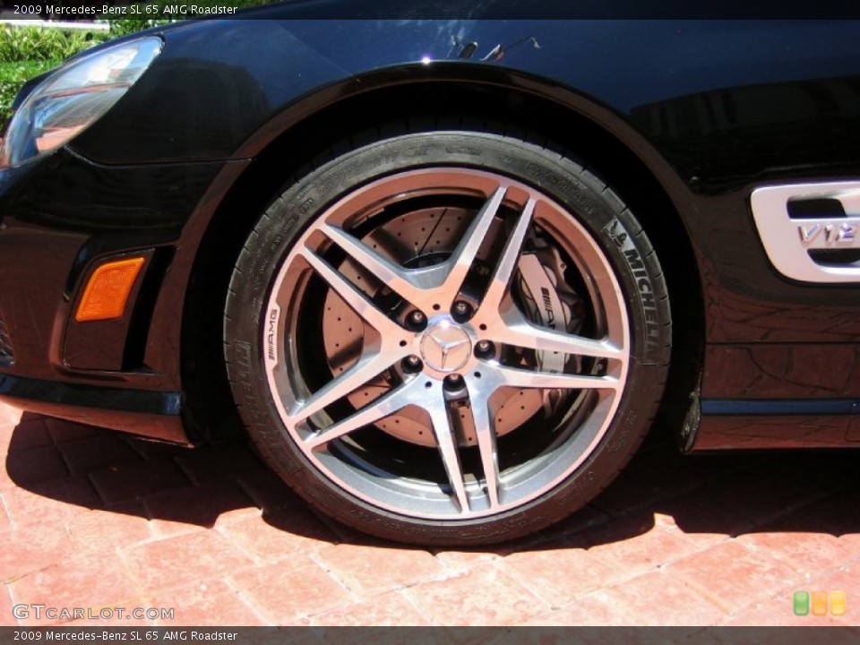 2009 Mercedes-Benz SL 65 AMG Roadster Wheel and Tire Photo #64252379