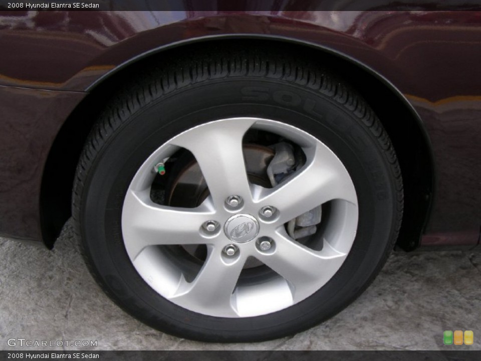 2008 Hyundai Elantra SE Sedan Wheel and Tire Photo #64254425