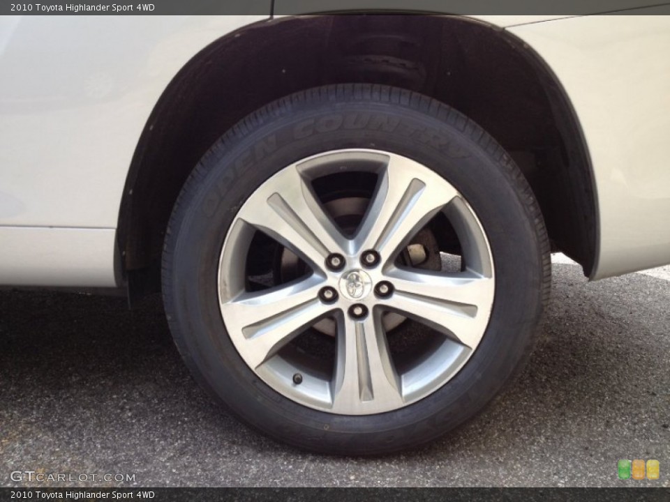 2010 Toyota Highlander Sport 4WD Wheel and Tire Photo #64259897