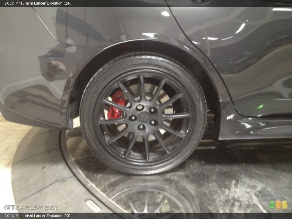 2010 Mitsubishi Lancer Evolution GSR Wheel and Tire Photo #64388781
