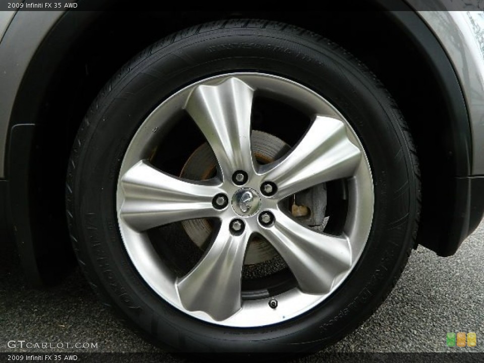 2009 Infiniti FX 35 AWD Wheel and Tire Photo #64391043