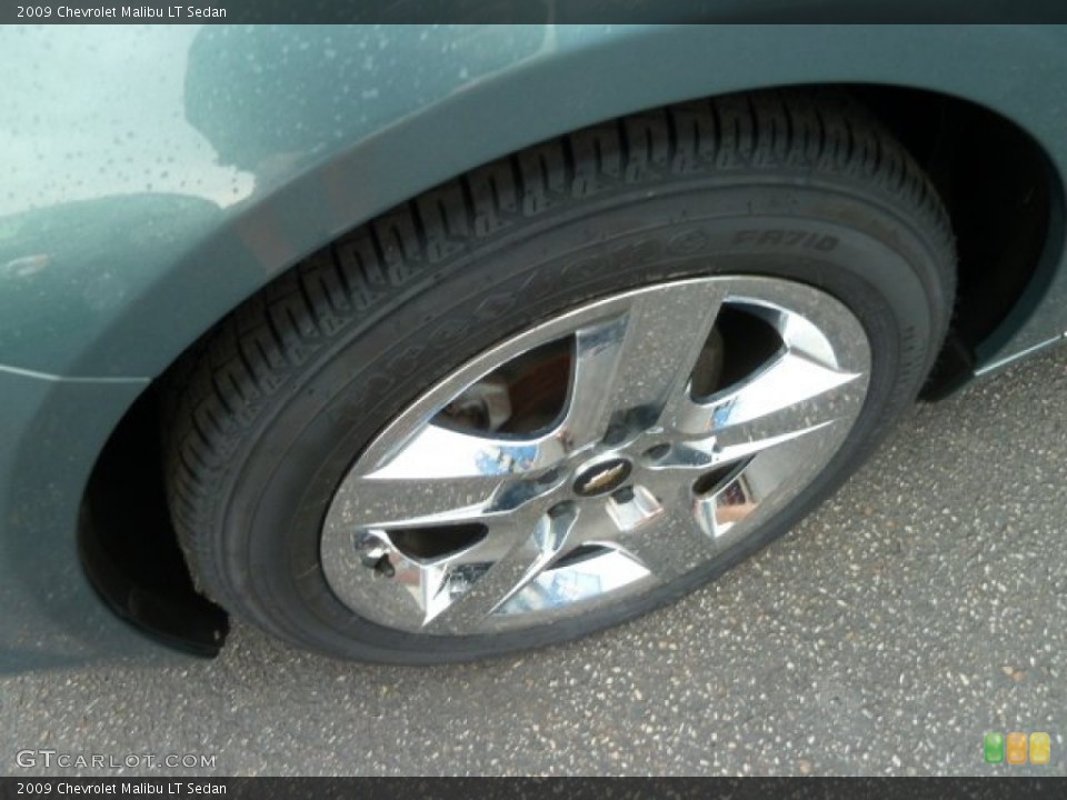2009 Chevrolet Malibu LT Sedan Wheel and Tire Photo #64403267