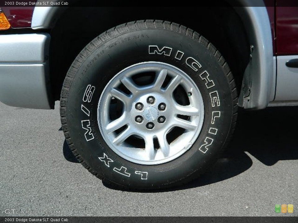 2003 Dodge Dakota SLT Quad Cab Wheel and Tire Photo #64430444