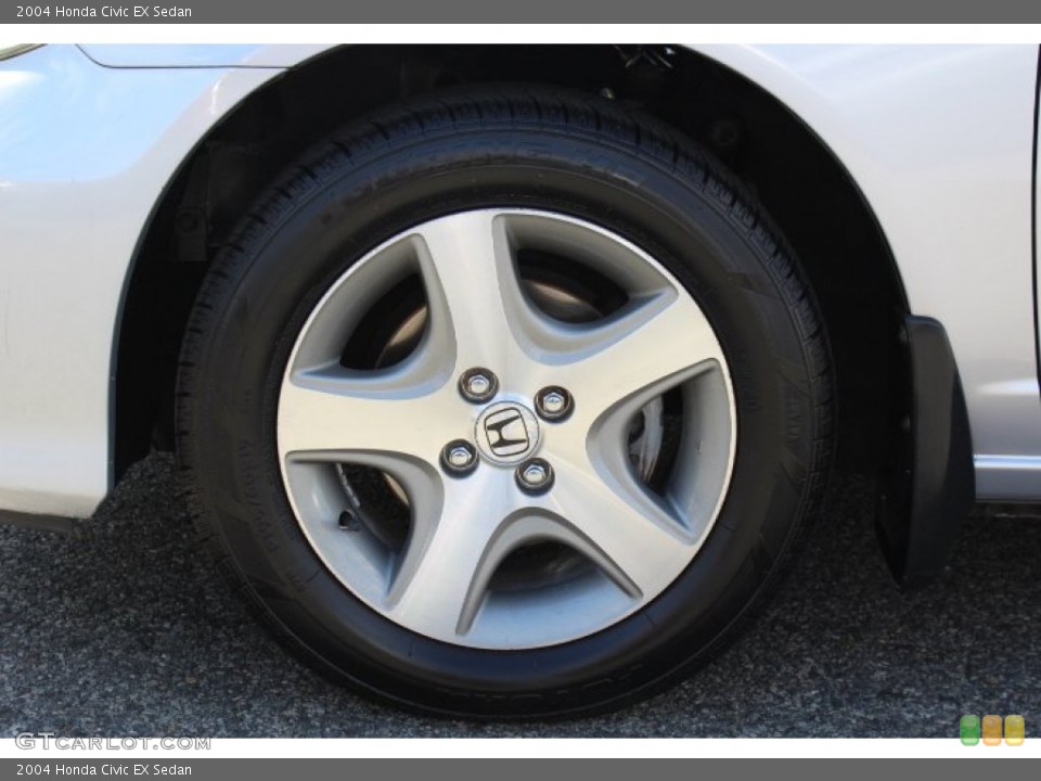 2004 Honda Civic EX Sedan Wheel and Tire Photo #64431689