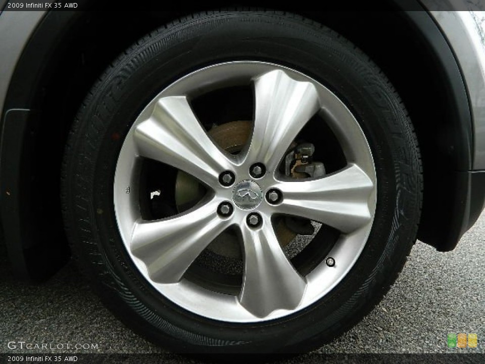 2009 Infiniti FX 35 AWD Wheel and Tire Photo #64434136