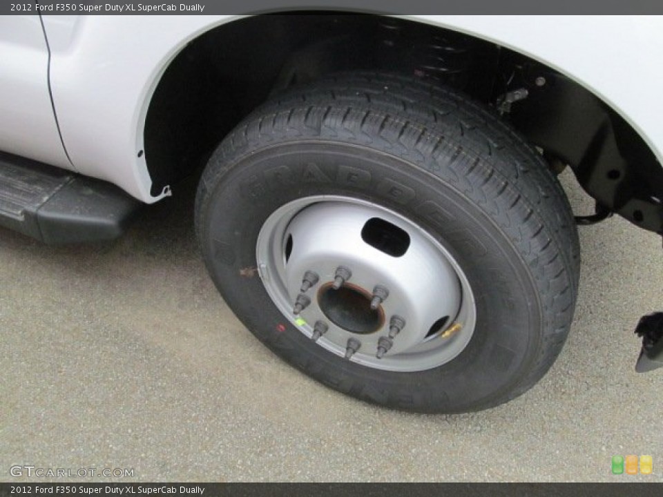 2012 Ford F350 Super Duty XL SuperCab Dually Wheel and Tire Photo #64454775