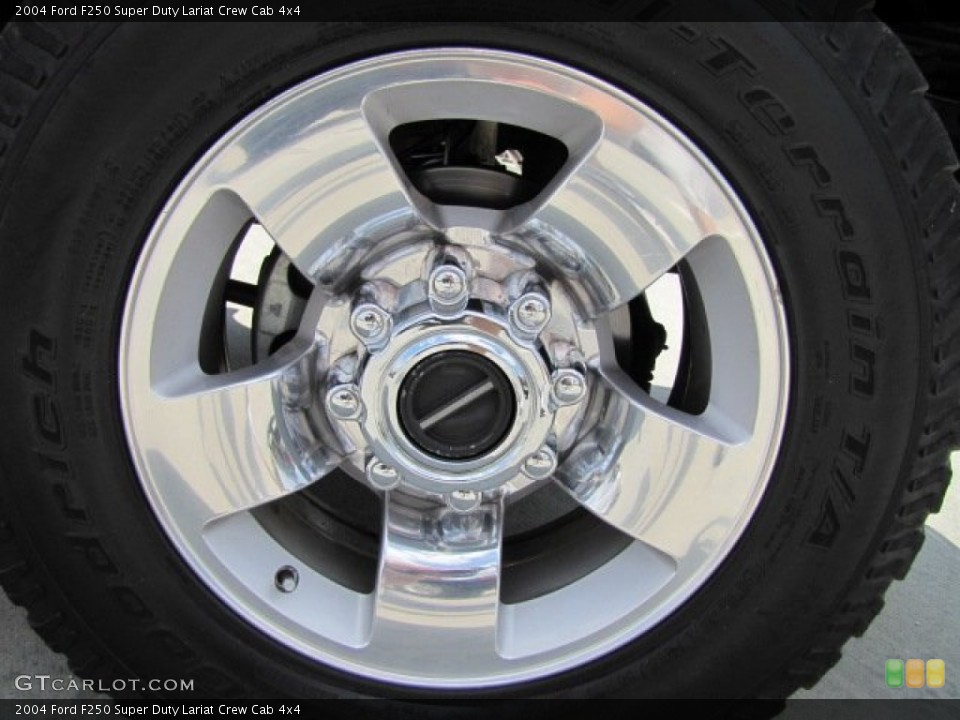 2004 Ford F250 Super Duty Lariat Crew Cab 4x4 Wheel and Tire Photo #64468539
