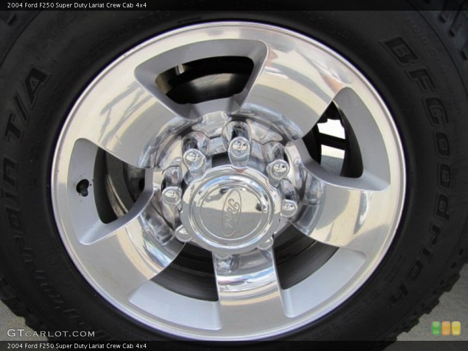 2004 Ford F250 Super Duty Lariat Crew Cab 4x4 Wheel and Tire Photo #64468548