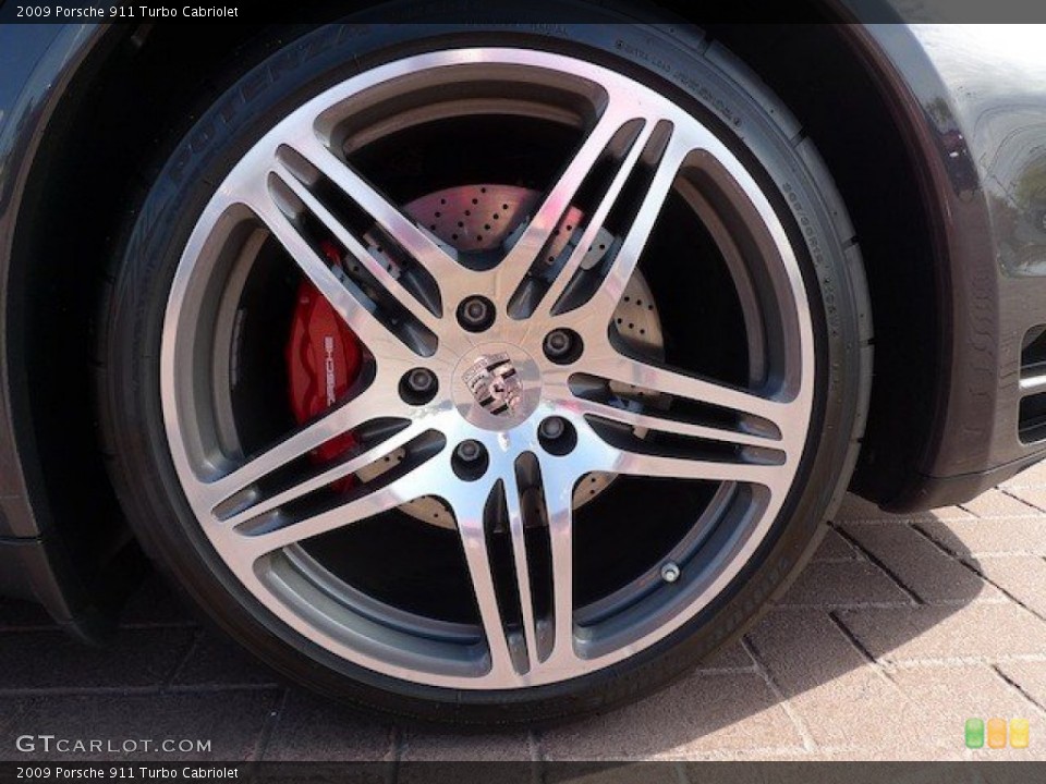 2009 Porsche 911 Turbo Cabriolet Wheel and Tire Photo #64470312