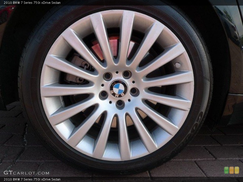 2010 BMW 7 Series 750i xDrive Sedan Wheel and Tire Photo #64471056
