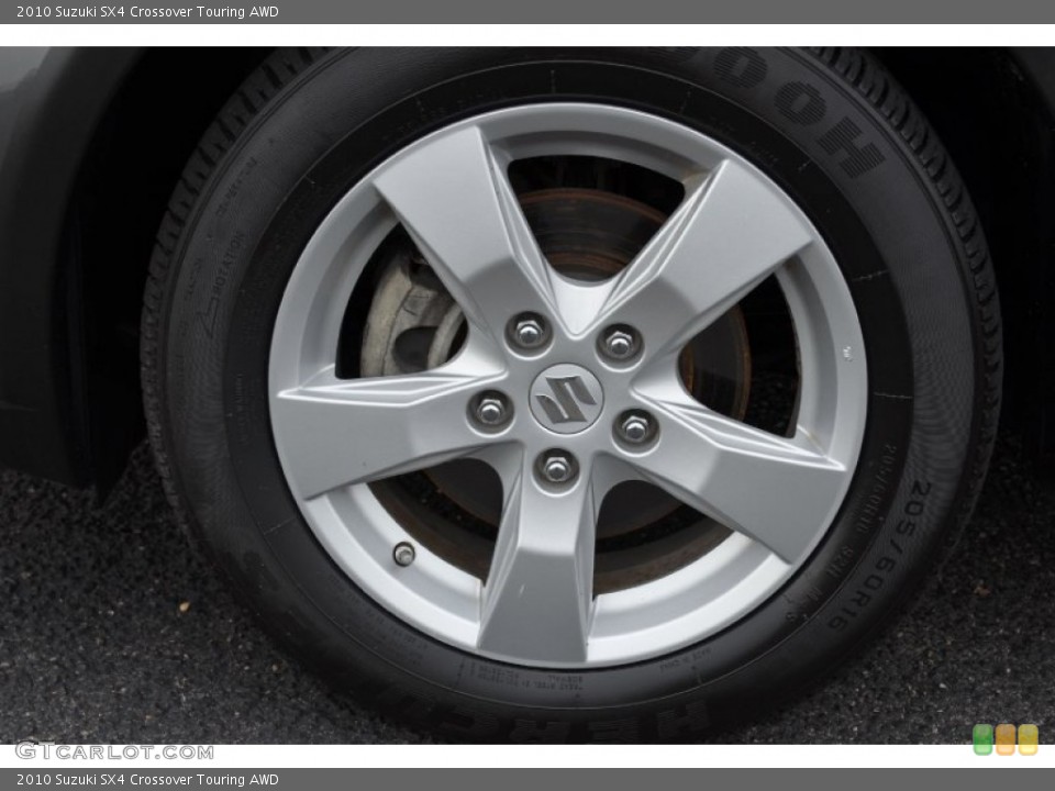 2010 Suzuki SX4 Crossover Touring AWD Wheel and Tire Photo #64551471