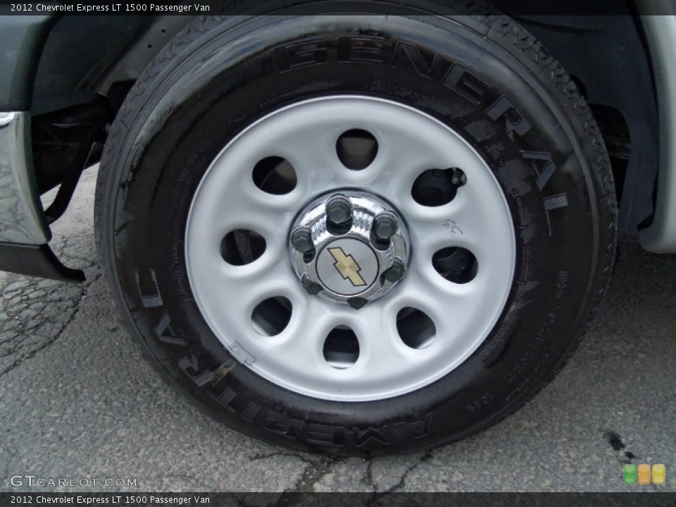 2012 Chevrolet Express LT 1500 Passenger Van Wheel and Tire Photo #64568516
