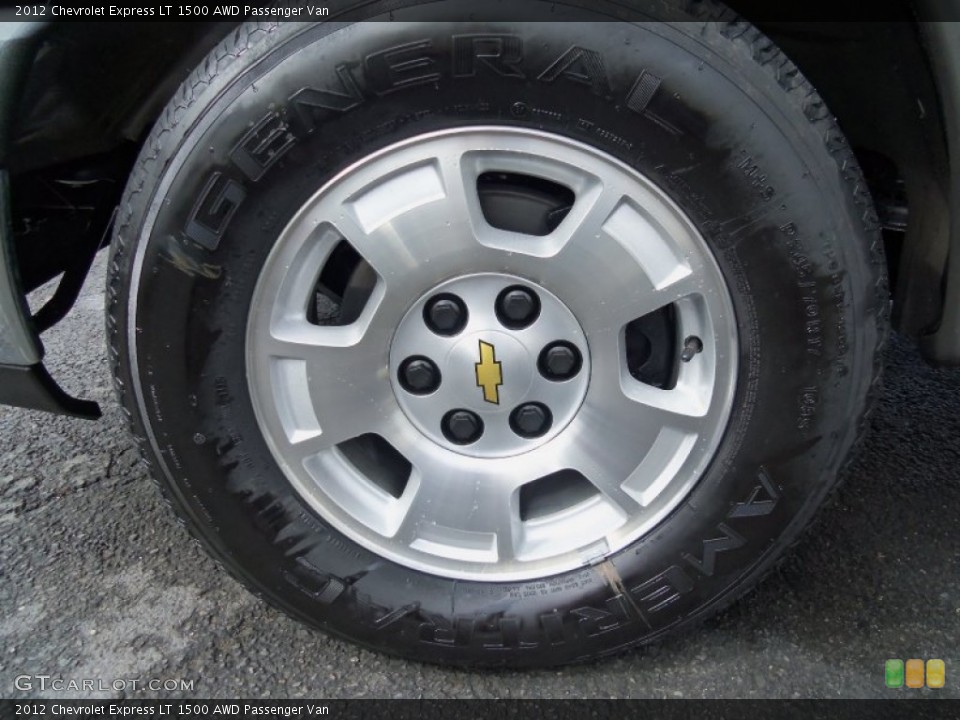 2012 Chevrolet Express LT 1500 AWD Passenger Van Wheel and Tire Photo