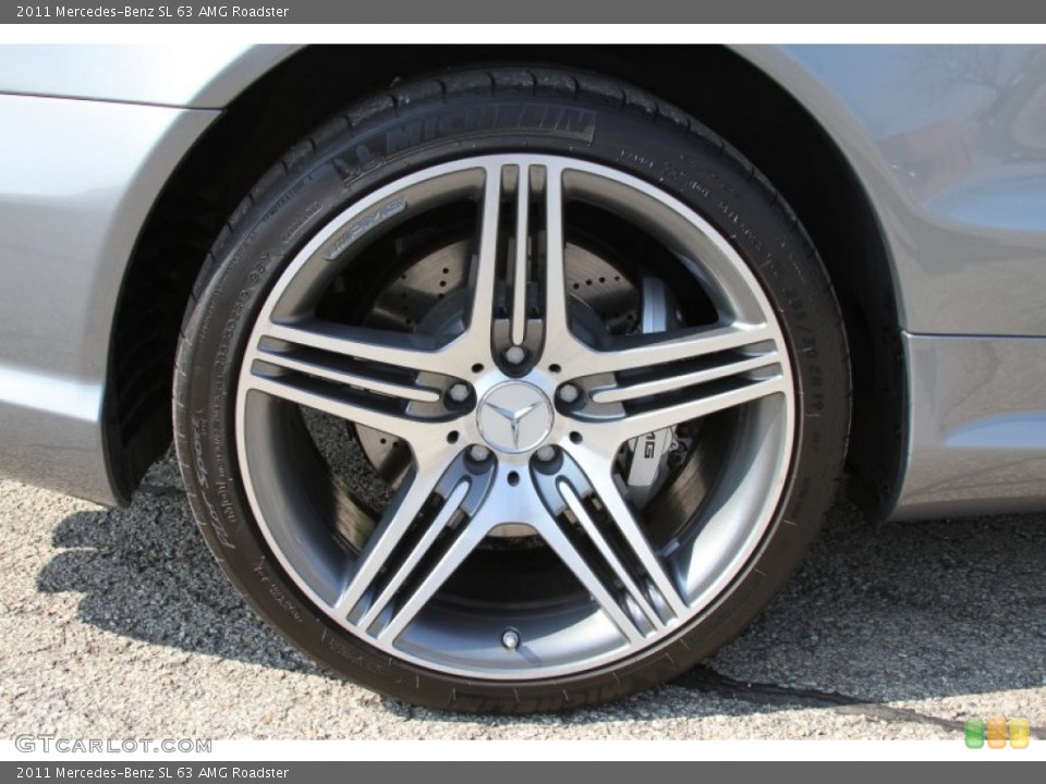 2011 Mercedes-Benz SL 63 AMG Roadster Wheel and Tire Photo #64602072