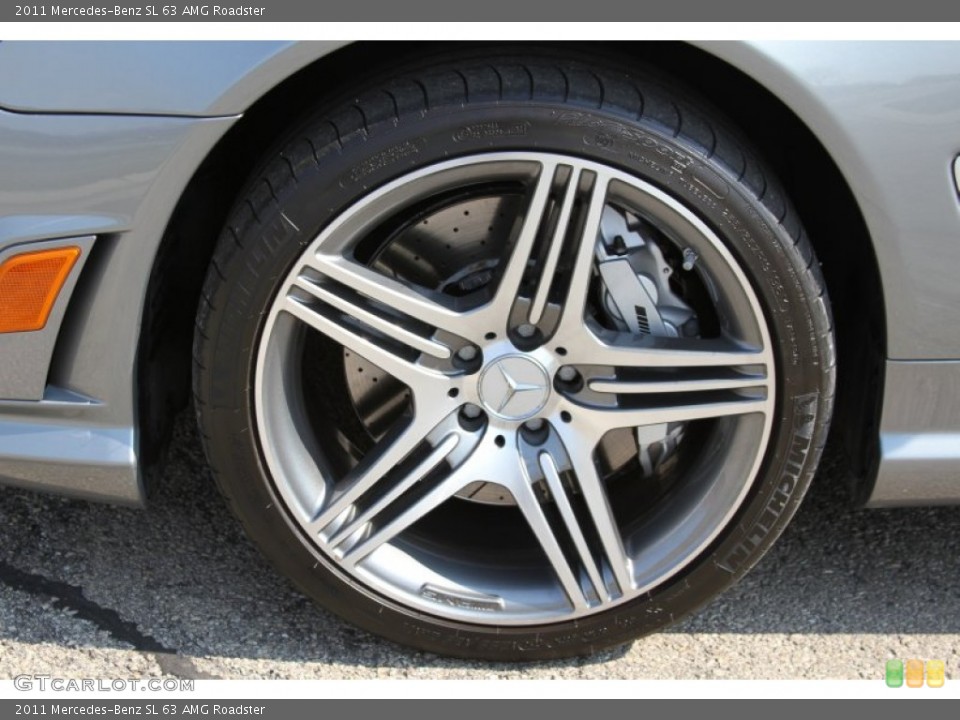 2011 Mercedes-Benz SL 63 AMG Roadster Wheel and Tire Photo #64602080