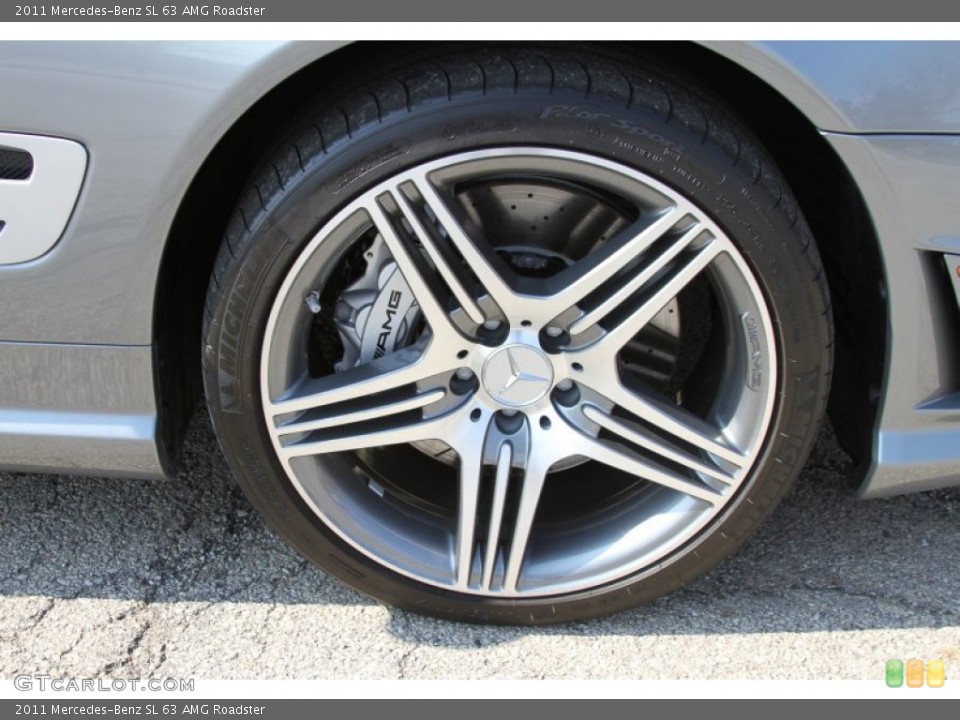 2011 Mercedes-Benz SL 63 AMG Roadster Wheel and Tire Photo #64602086
