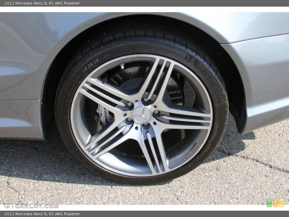 2011 Mercedes-Benz SL 63 AMG Roadster Wheel and Tire Photo #64602091