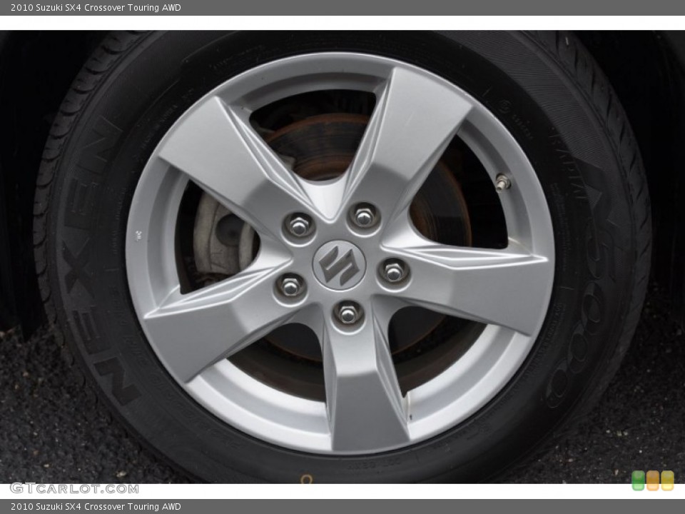 2010 Suzuki SX4 Crossover Touring AWD Wheel and Tire Photo #64607370