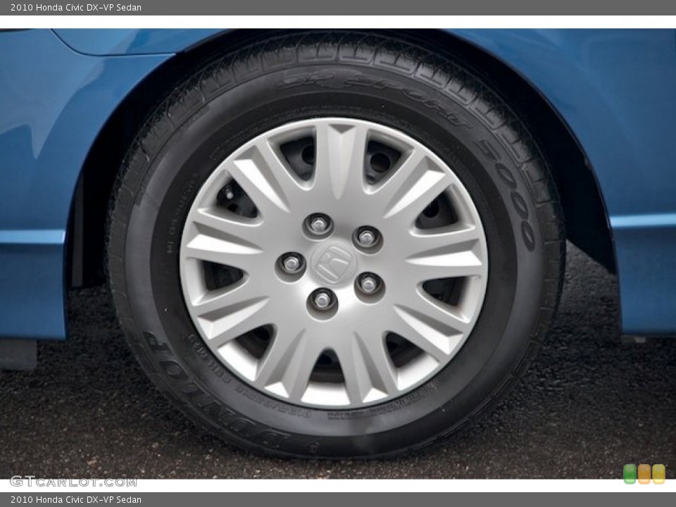 2010 Honda Civic DX-VP Sedan Wheel and Tire Photo #64610118