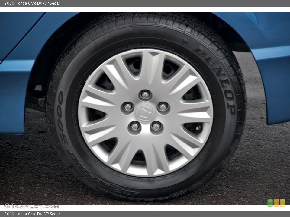2010 Honda Civic DX-VP Sedan Wheel and Tire Photo #64610121