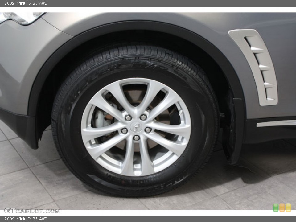 2009 Infiniti FX 35 AWD Wheel and Tire Photo #64638934