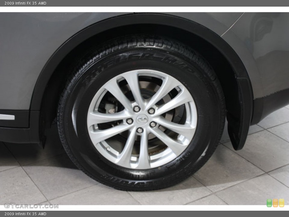 2009 Infiniti FX 35 AWD Wheel and Tire Photo #64638943