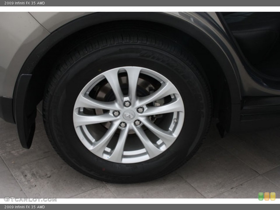 2009 Infiniti FX 35 AWD Wheel and Tire Photo #64638952