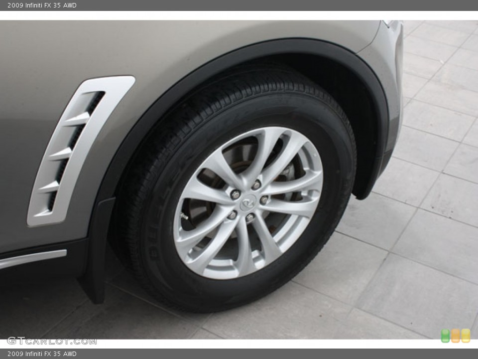 2009 Infiniti FX 35 AWD Wheel and Tire Photo #64638958