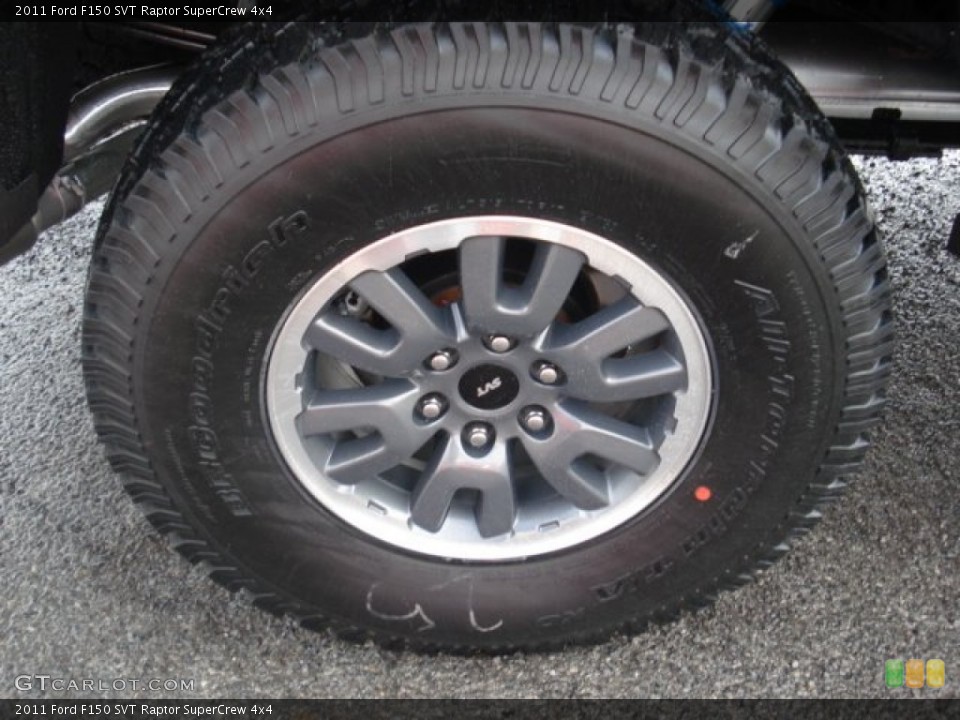 2011 Ford F150 SVT Raptor SuperCrew 4x4 Wheel and Tire Photo #64640518