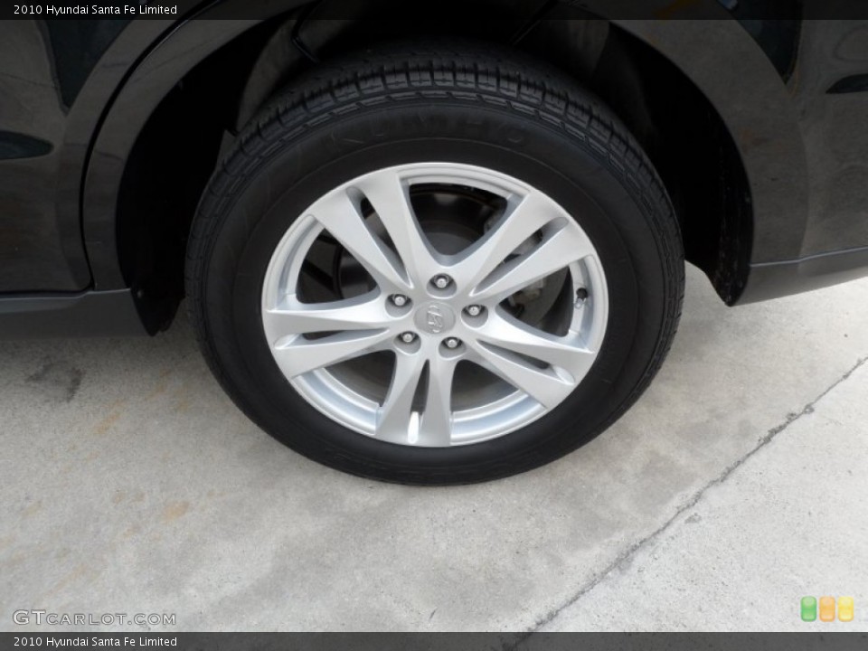 2010 Hyundai Santa Fe Limited Wheel and Tire Photo #64645612