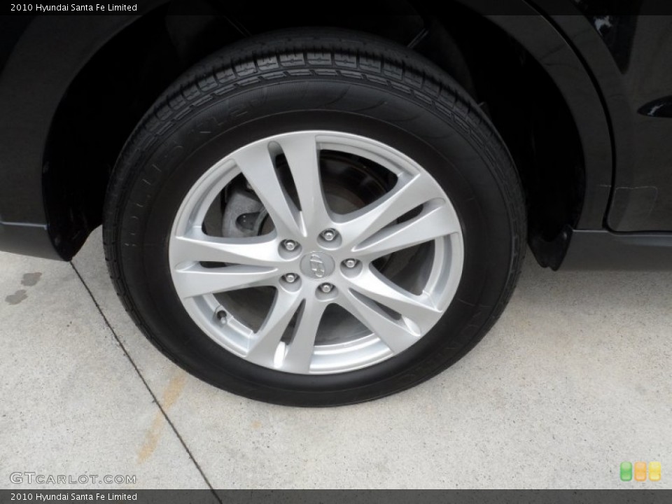 2010 Hyundai Santa Fe Limited Wheel and Tire Photo #64645618