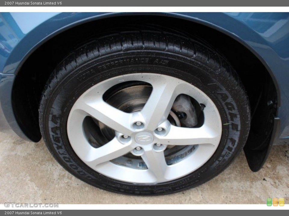 2007 Hyundai Sonata Limited V6 Wheel and Tire Photo #64668184