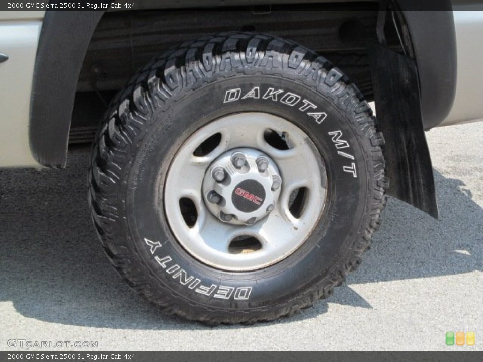 2000 GMC Sierra 2500 SL Regular Cab 4x4 Wheel and Tire Photo #64677188