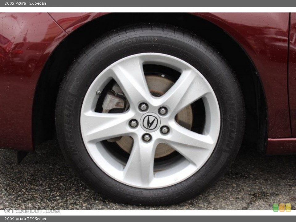 2009 Acura TSX Sedan Wheel and Tire Photo #64694640