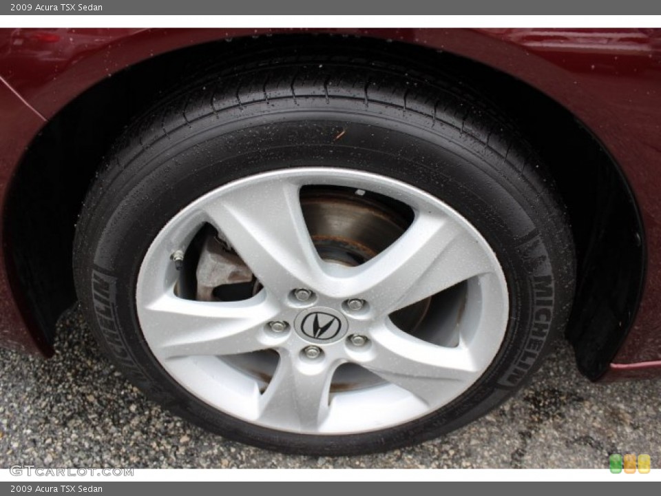 2009 Acura TSX Sedan Wheel and Tire Photo #64694649