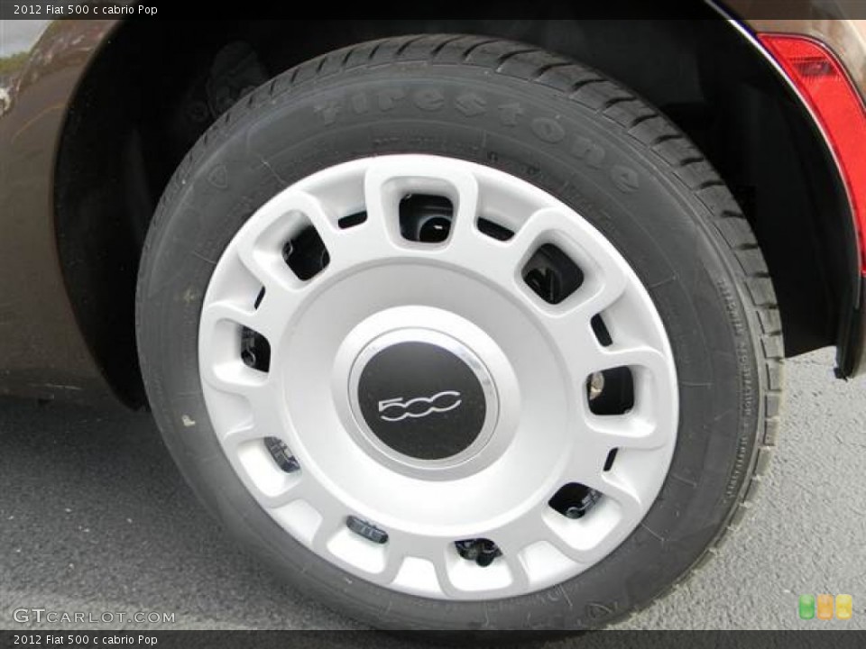 2012 Fiat 500 c cabrio Pop Wheel and Tire Photo #64704741