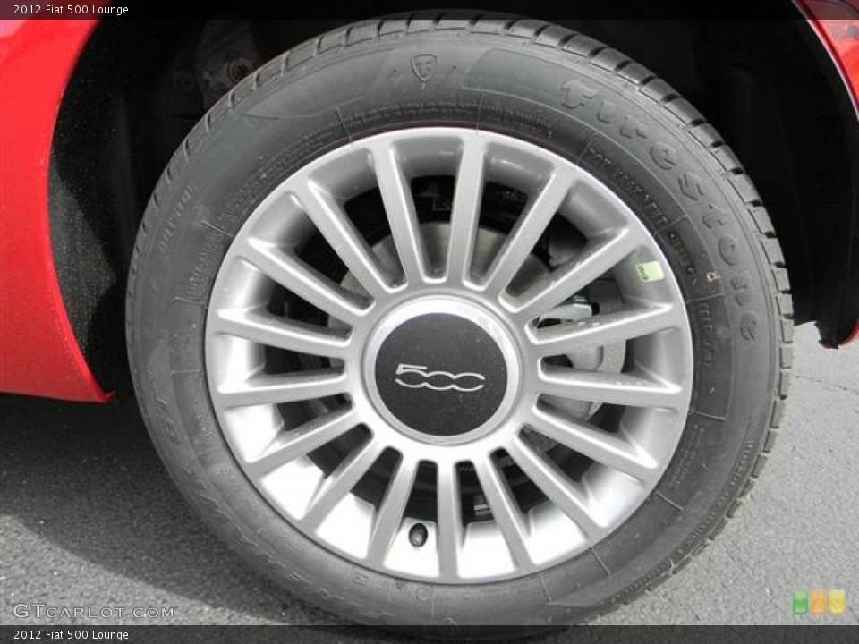 2012 Fiat 500 Lounge Wheel and Tire Photo #64704973