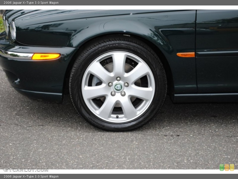 2006 Jaguar X-Type 3.0 Sport Wagon Wheel and Tire Photo #64709730
