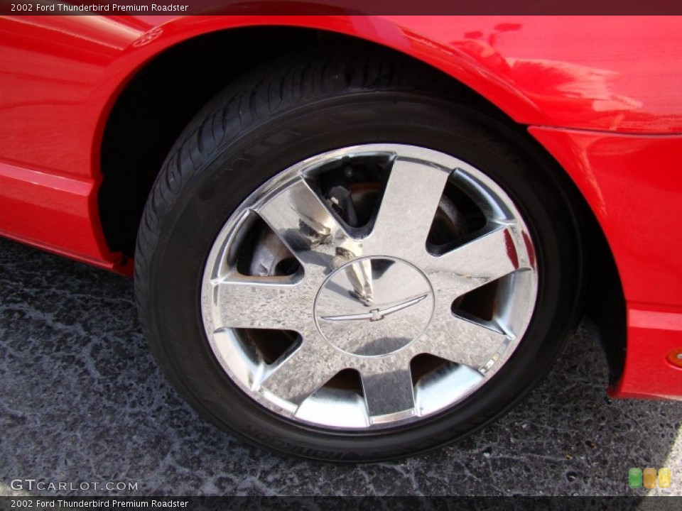 2002 Ford Thunderbird Premium Roadster Wheel and Tire Photo #64742487