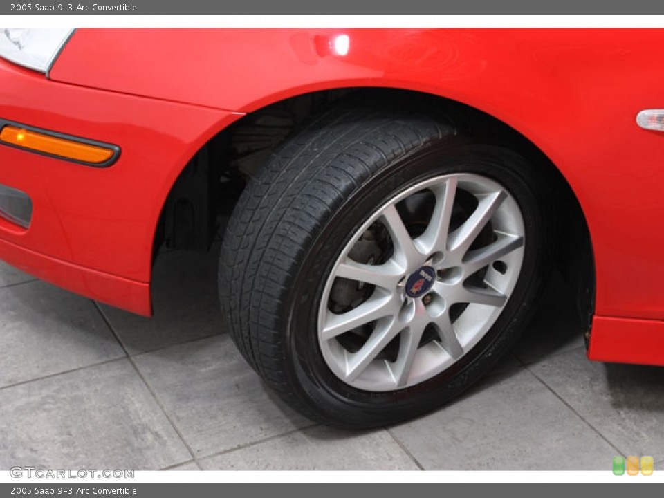 2005 Saab 9-3 Arc Convertible Wheel and Tire Photo #64743793