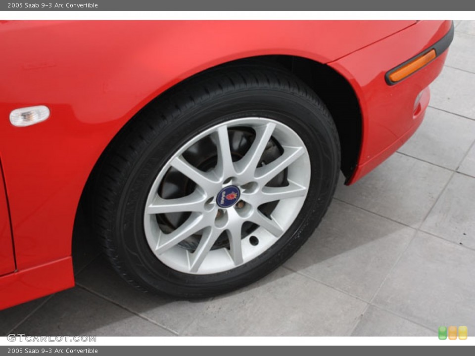 2005 Saab 9-3 Arc Convertible Wheel and Tire Photo #64743801