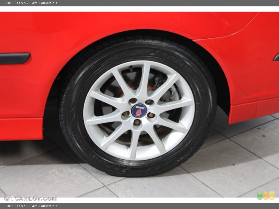 2005 Saab 9-3 Arc Convertible Wheel and Tire Photo #64743819