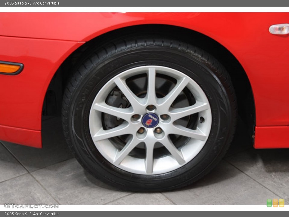2005 Saab 9-3 Arc Convertible Wheel and Tire Photo #64743825