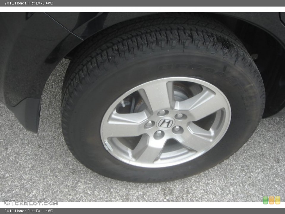 2011 Honda Pilot EX-L 4WD Wheel and Tire Photo #64806633