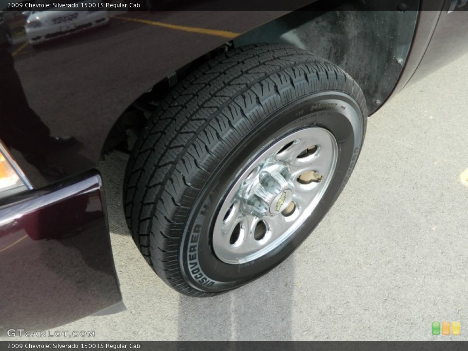 2009 Chevrolet Silverado 1500 LS Regular Cab Wheel and Tire Photo #64911368