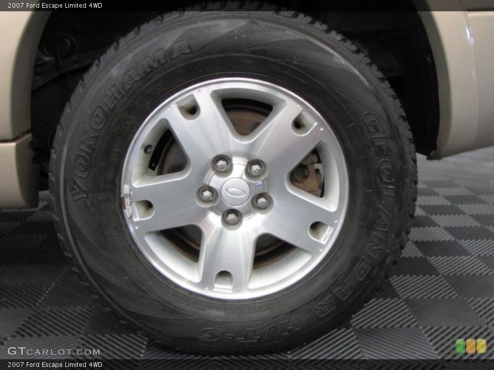 2007 Ford Escape Limited 4WD Wheel and Tire Photo #64951582