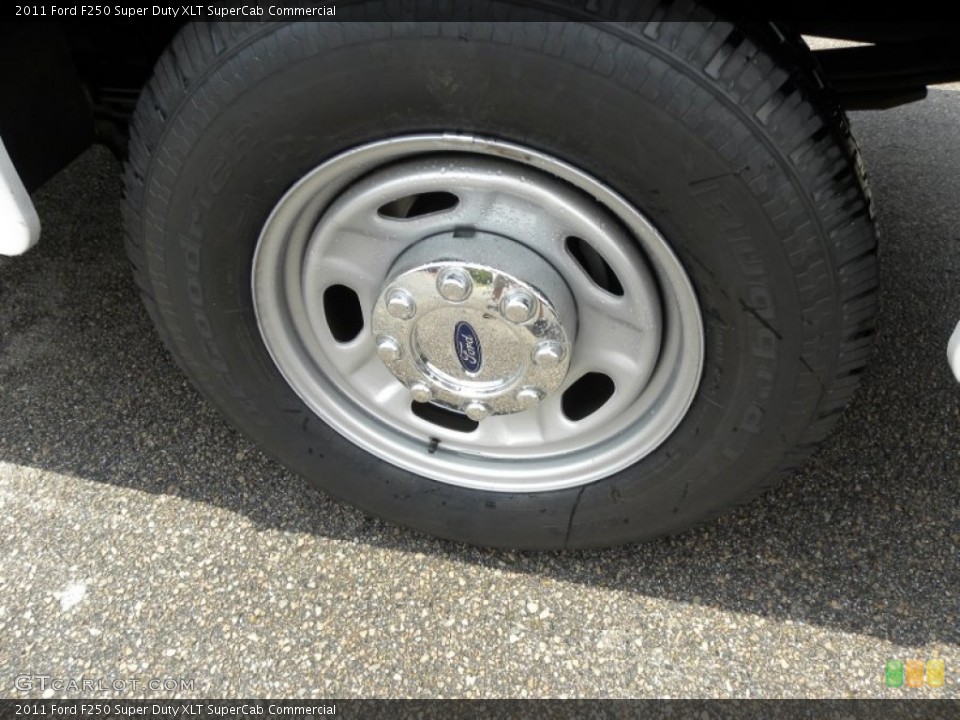 2011 Ford F250 Super Duty XLT SuperCab Commercial Wheel and Tire Photo #64964342