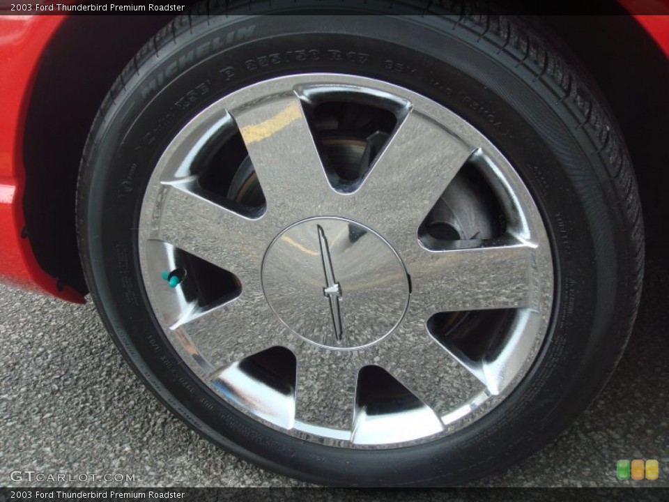 2003 Ford Thunderbird Premium Roadster Wheel and Tire Photo #64974580